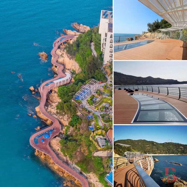Walk on the Coastal WPC Deck Road, Enjoy the Island Scenery——Bongywood WPC Decking Projects