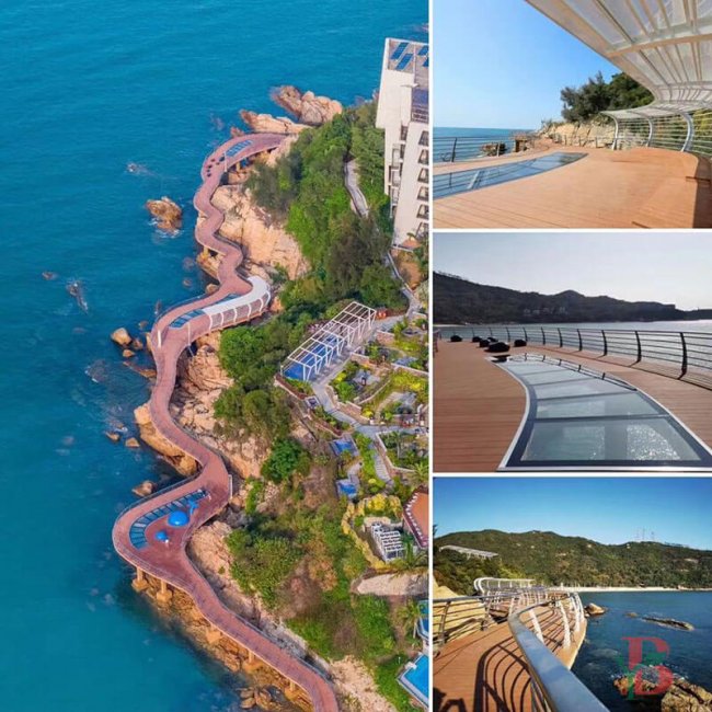 Walk on the Coastal WPC Deck Road, Enjoy the Island Scenery——Bongywood WPC Decking Projects