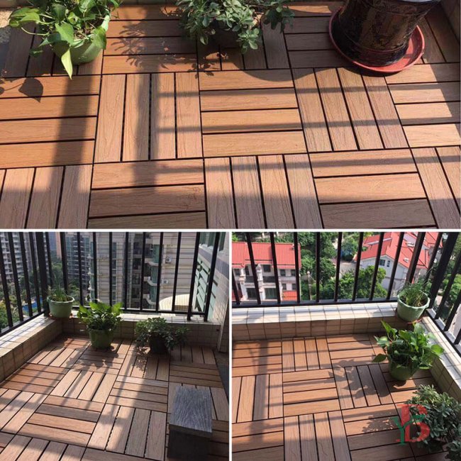 Residential balcony/terrace with WPC Tiles