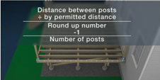 Ensure the posts are spaced according to local building codes and decking plans.
