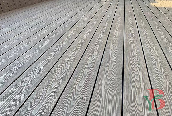 3D Embossed WPC Decking application