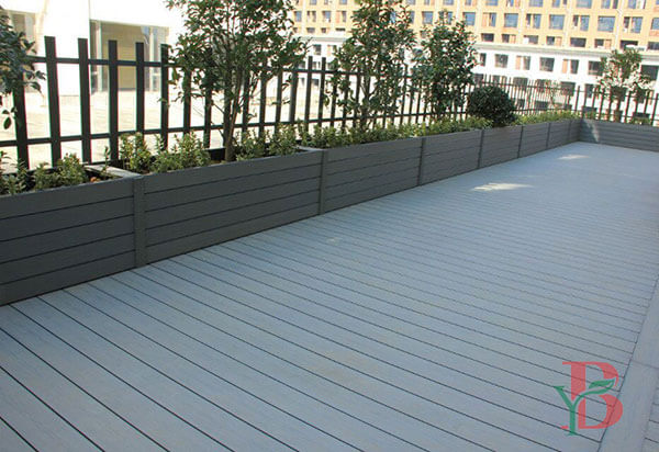 "Cost-effective WPC materials in commercial rooftop application.