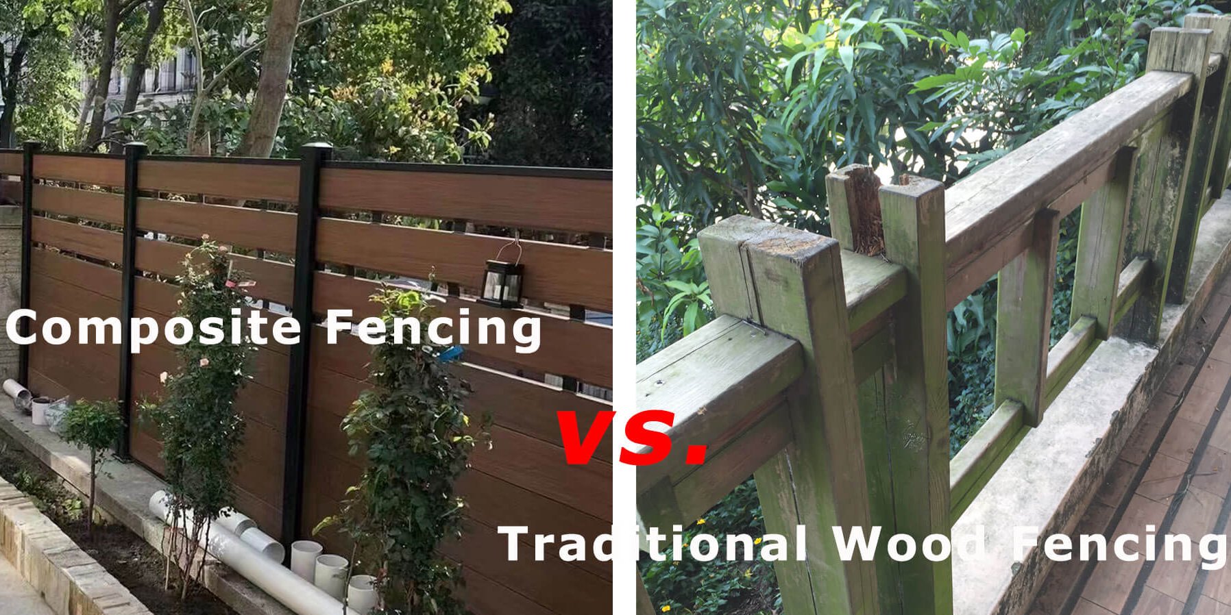 Composite-Fencing-vs.-Traditional-Wood-Fencing Composite Fencing vs. Traditional Wood Fencing: A Comprehensive Comparison