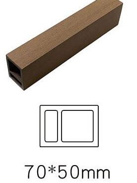 BONGYWOOD WPC Louver Profiles with Dimensions 70*50