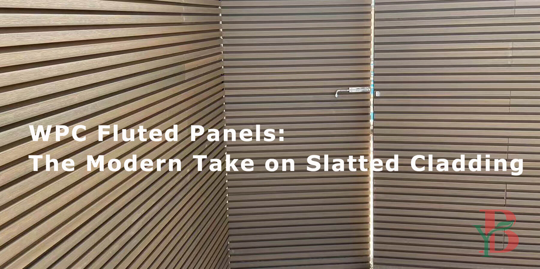 WPC fluted panles, modern composite slatted cladding