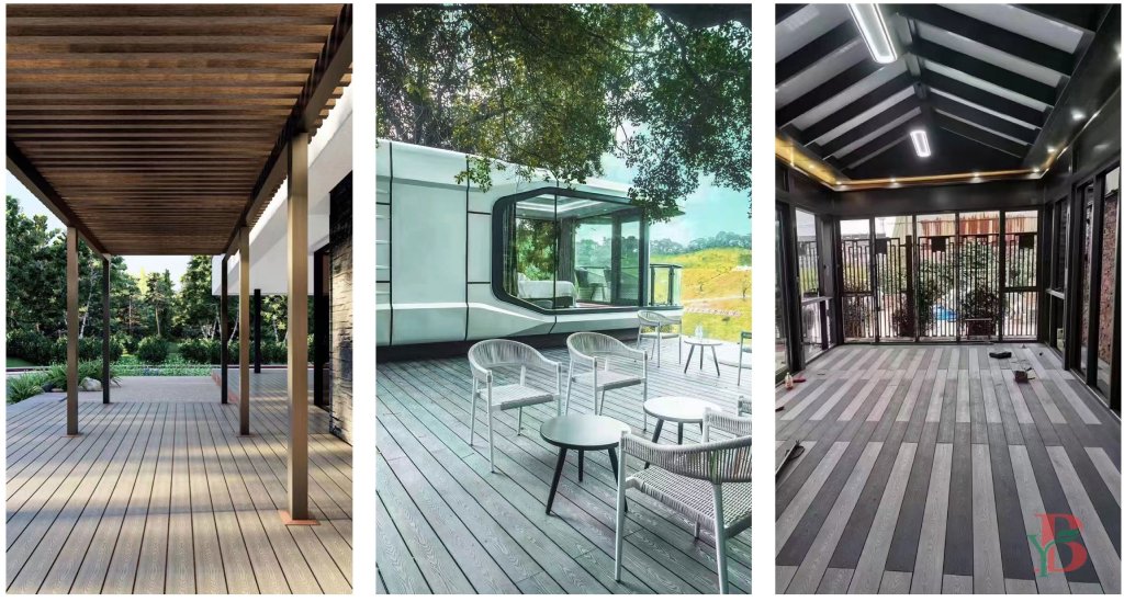 3D embossed composite decking is increasingly popular in commercial settings like restaurants, cafes, and parks.