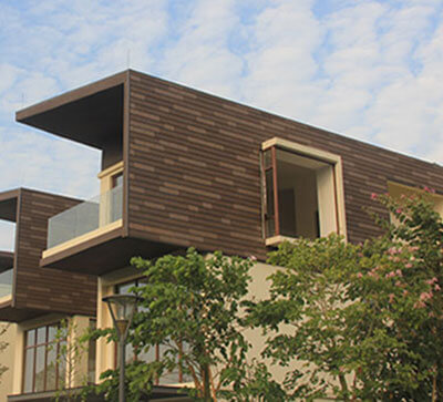 Exterior Cladding WPC Wall Panel Application Case