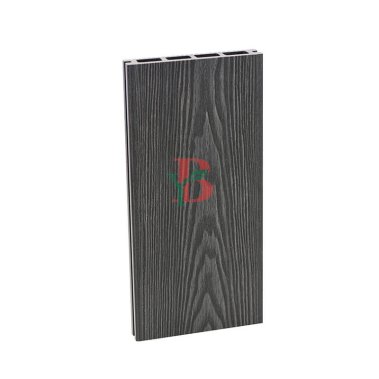 Premium 3D embossed WPC decking with realistic wood grain texture