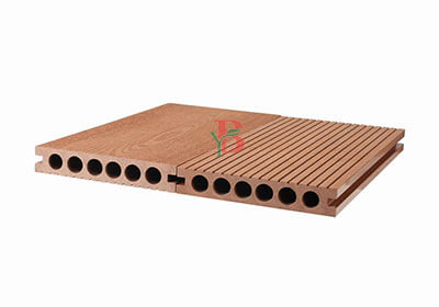 Hollow WPC deck board ZS140H25 with 140*25mm dimension
