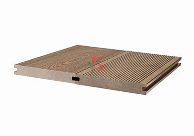 Solid composite deck board ZS140S23 profile view