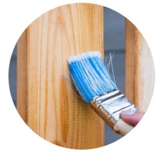 Wood needs regular maintenance of painting