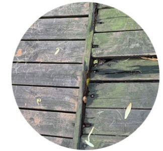 Not proof to moisture and water, creat rot and decay overtime