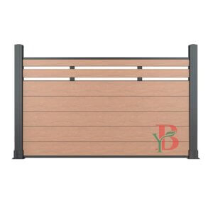 fencing4 Bongywood composite privacy fence with aluminum posts