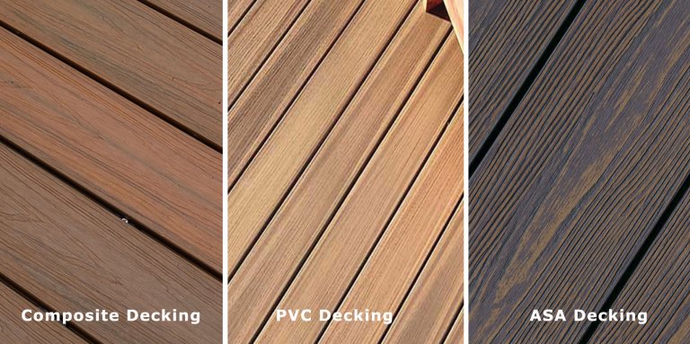 Composite decking vs PVC decking vs ASA decking comporasion