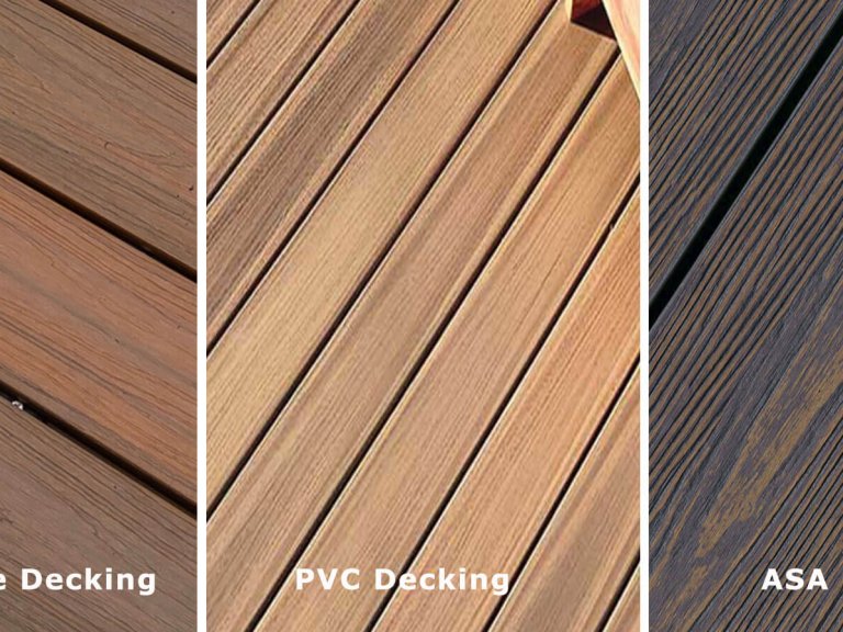 Composite decking vs PVC decking vs ASA decking comporasion