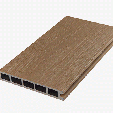 Teak color WPC fence panel