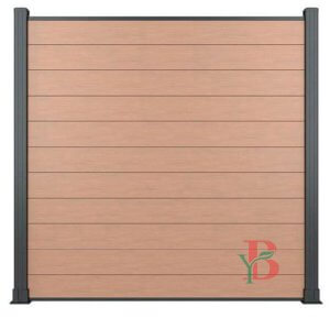 WPC fence1 6-foot tall Composite privacy fence panel