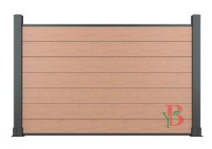 WPC fence4 Custom-height WPC privacy fence installation