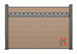 WPC-fence8 Custom-height WPC decorative fence installation