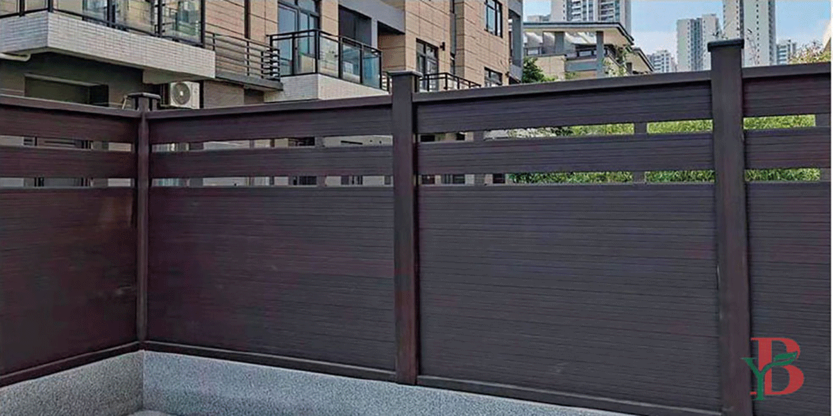 Easy DIY installation of an 8-foot WPC privacy fence