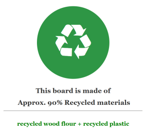 icon-90-percent-recycled-materials Eco-friendly icon: Bonywood decking made of 90% recycled materials