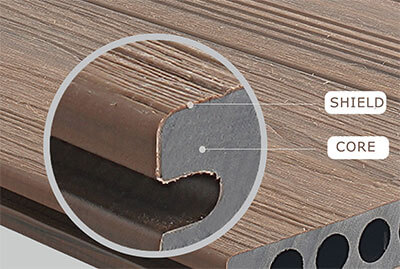 Co-extrusion WPC technology Co-extruded UV-cap technology. This high-density outer layer provides a superior defense against fading and harsh weather, ensuring your fence looks new for decades.