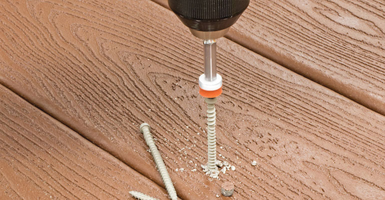plug systems composite decking installation Composite decking installtion plug systems use face screws with matching plugs