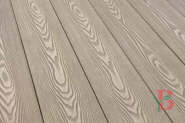 Decking Comparison: 3D Embossed WPC decking with natural timber look without the maintenance of real wood.