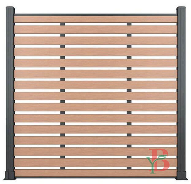Architectural WPC screen fencing panels 6-foot tall WPC screen fence for pool and garden boundaries