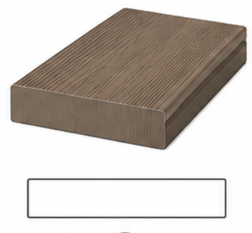 Square edge decking